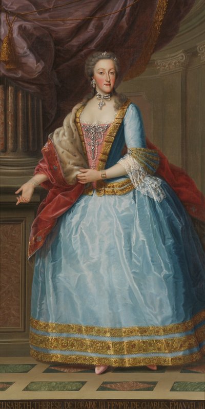 Portrait of Elisabetta di Lorena by Piedmontese painter