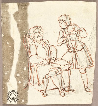 Two Gentlemen in 18th Century Costume by Pier Leone Ghezzi