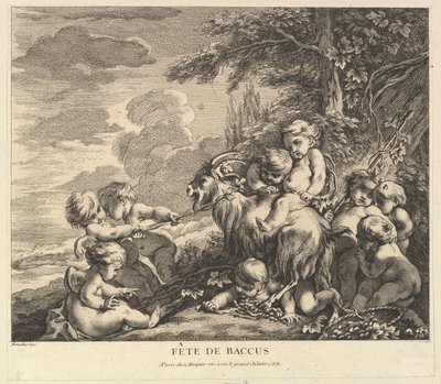 The Feast of Bacchus by Pierre Alexandre Aveline