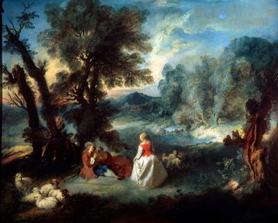 Pastoral Scene, 1730s by Pierre Antoine Quillard