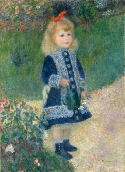 A Girl with a Watering Can by Pierre Auguste Renoir