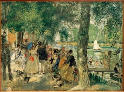 Bathing in the Seine / La Grenouillère by Pierre Auguste Renoir