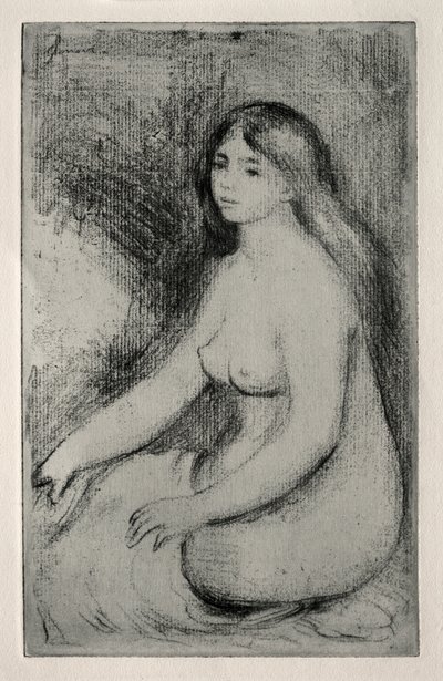 Seated Bather by Pierre Auguste Renoir