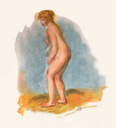 Bather Standing by Pierre Auguste Renoir