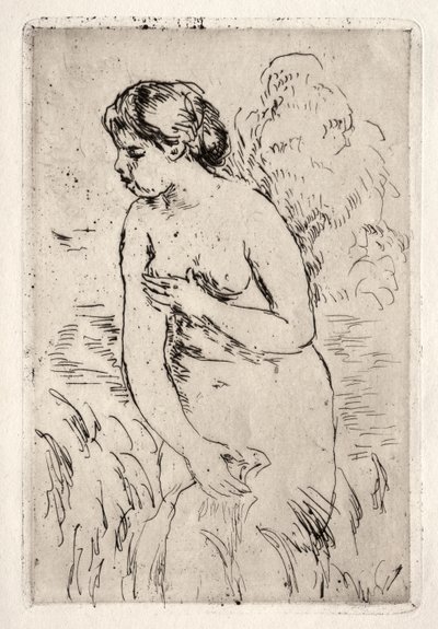 Bather Standing Up to Her Knees by Pierre Auguste Renoir