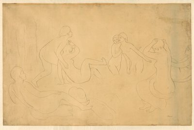 Bathers in a Forest by Pierre Auguste Renoir