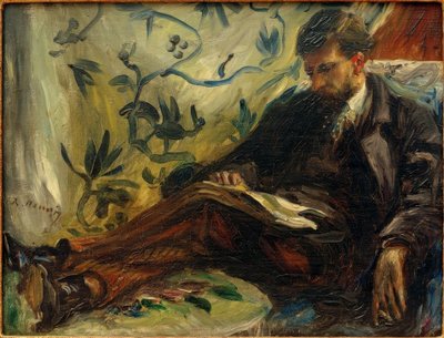 Portrait of Edmond Maître on the Sofa by Pierre Auguste Renoir