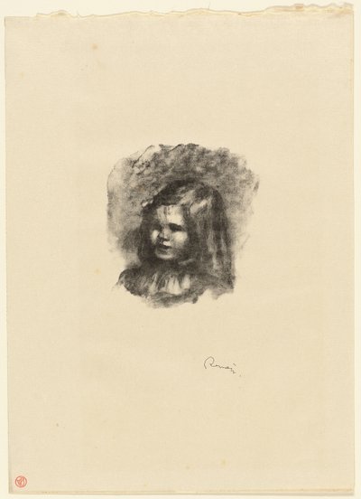 Claude Renoir, Turned to the Left by Pierre Auguste Renoir