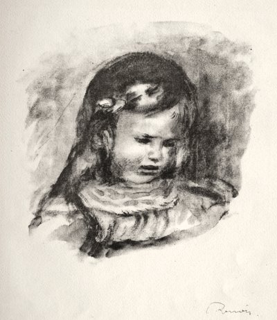 Claude Renoir, Head Bowed, 1904 by Pierre Auguste Renoir