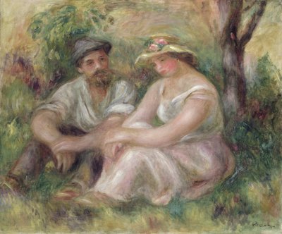 Conversation by Pierre Auguste Renoir