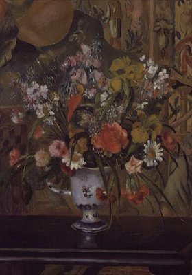 Flowers in a Vase by Pierre Auguste Renoir