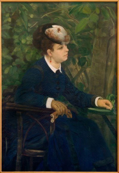 Woman in the Garden by Pierre Auguste Renoir