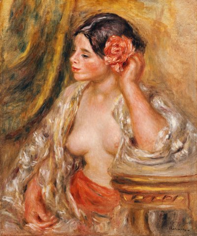 Gabrielle at Her Coiffure by Pierre Auguste Renoir