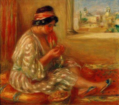 Gabrielle in Algerian Costume by Pierre Auguste Renoir