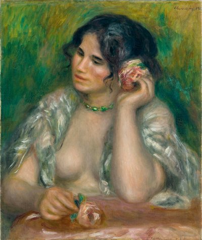 Gabrielle with the Rose by Pierre Auguste Renoir