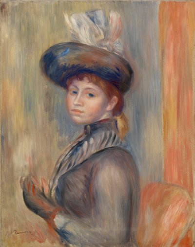Girl in Gray-Blue by Pierre Auguste Renoir