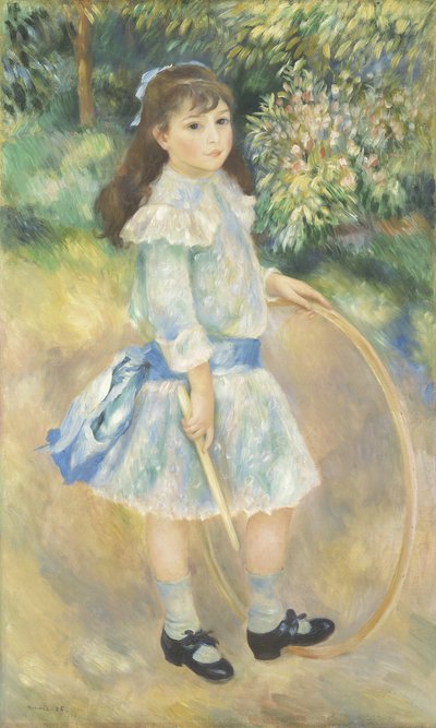 Girl with a Hoop by Pierre Auguste Renoir