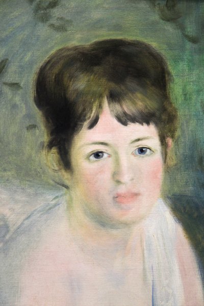 Head of a Woman by Pierre Auguste Renoir