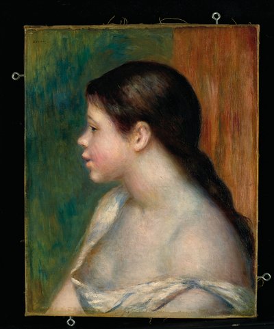 Head of a Young Girl by Pierre Auguste Renoir