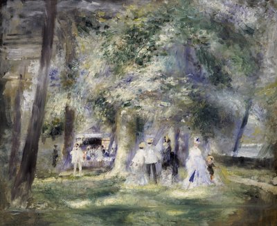 In the Park at Saint-Cloud, 1866 by Pierre Auguste Renoir