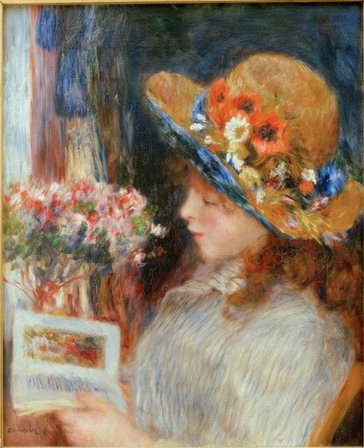 Young Girl Reading by Pierre Auguste Renoir