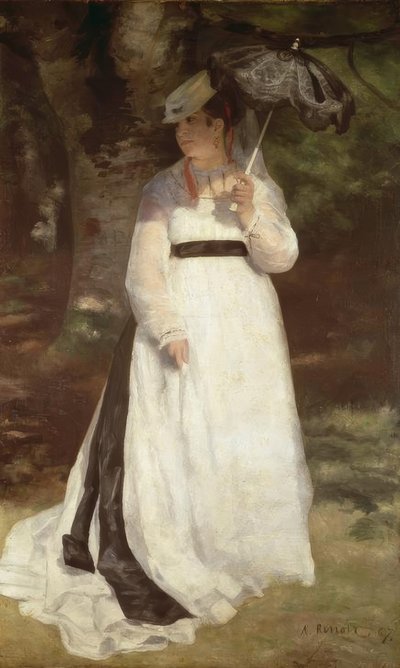 Lise with Parasol by Pierre Auguste Renoir