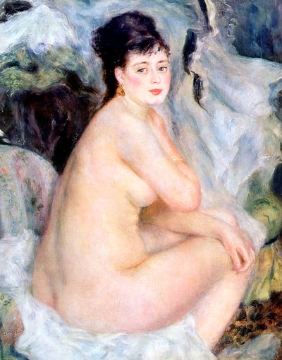 Nude, 1876 by Pierre Auguste Renoir