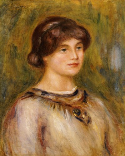 Portrait of Marie Lestringuez by Pierre Auguste Renoir