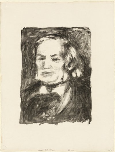 Portrait of Richard Wagner by Pierre Auguste Renoir