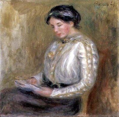 Reading by Pierre Auguste Renoir