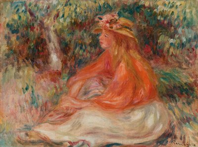 Seated Woman by Pierre Auguste Renoir