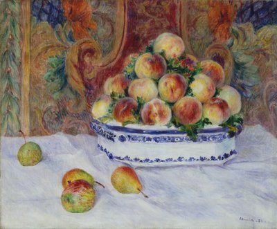Still Life with Peaches by Pierre Auguste Renoir