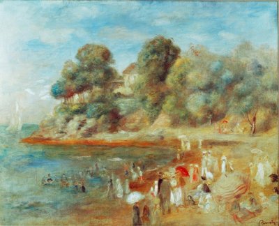 Beach at Pornic by Pierre Auguste Renoir