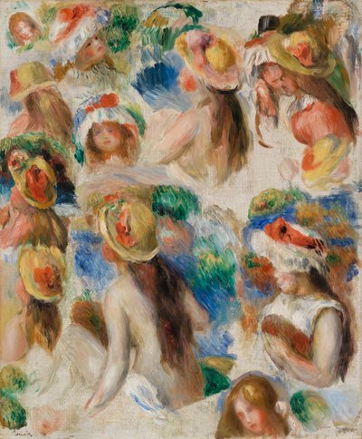 Study of Heads by Pierre Auguste Renoir