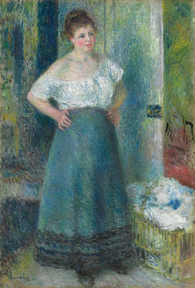 The Laundress by Pierre Auguste Renoir