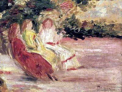 Three Women in the Park by Pierre Auguste Renoir