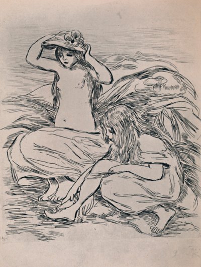 Two Bathers by Pierre Auguste Renoir