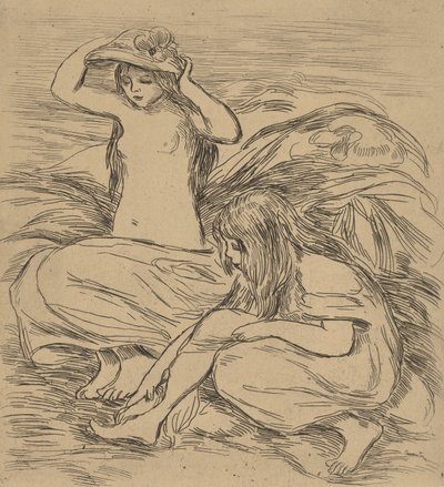 Two Bathers by Pierre Auguste Renoir