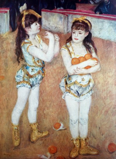 Two Little Circus Girls by Pierre Auguste Renoir