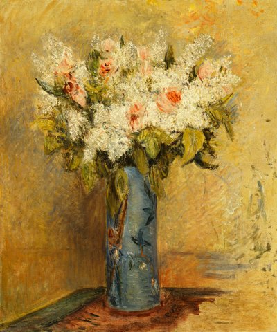 Vase of Lilies and Roses by Pierre Auguste Renoir