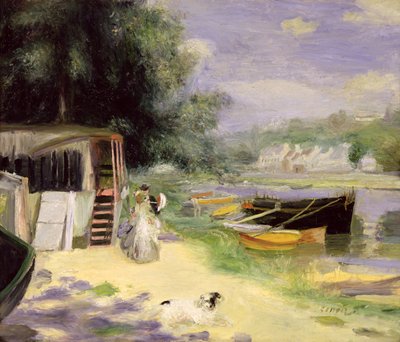 View of Bougival by Pierre Auguste Renoir
