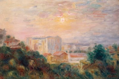 View of Montmartre by Pierre Auguste Renoir