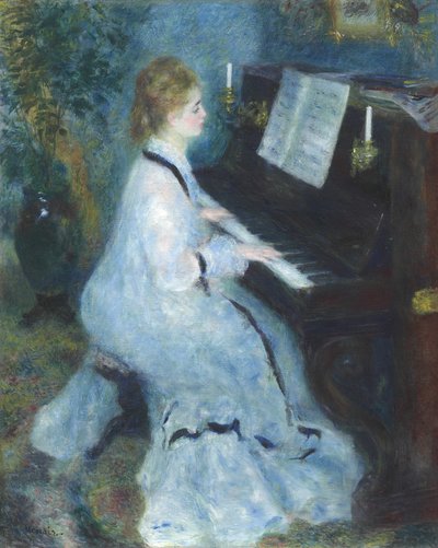 Woman at the Piano by Pierre Auguste Renoir