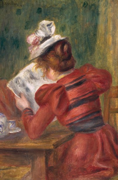 Young Girl Reading, 1897 by Pierre Auguste Renoir