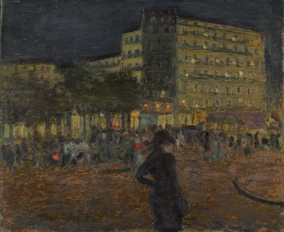 Place Pigalle at Night by Pierre Bonnard