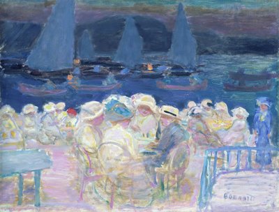 Evening Out Of Doors by Pierre Bonnard