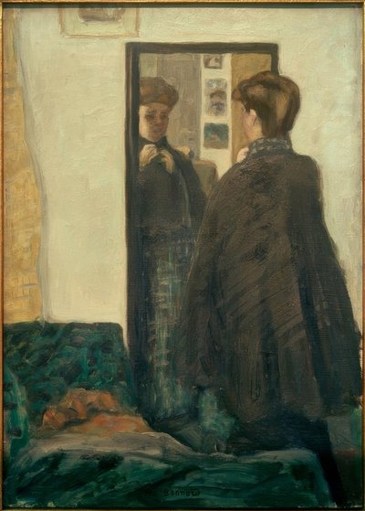 Woman in Front of the Mirror by Pierre Bonnard