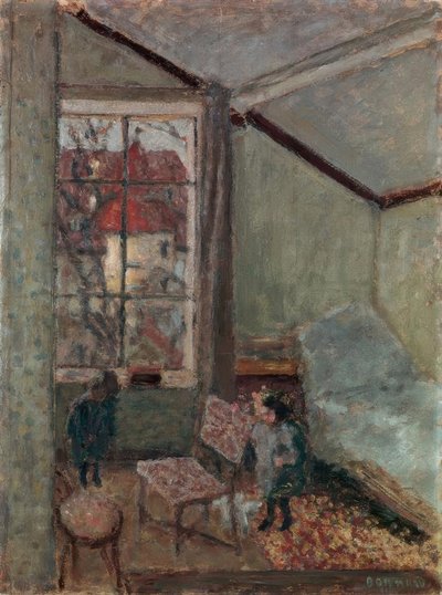 Studio Interior with Two Children by Pierre Bonnard