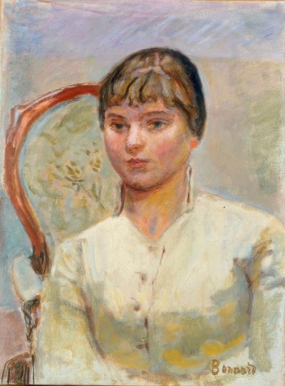 Young Woman in an Armchair by Pierre Bonnard