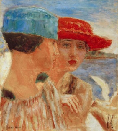 Young Girls with a Seagull by Pierre Bonnard